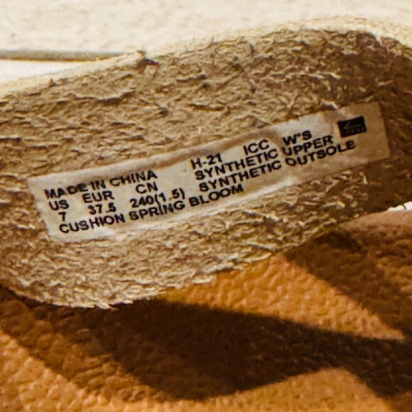 Reef Women's Size 7 Cushion Spring Bloom Champagne Gold Slide Sandals - Picture 8 of 9